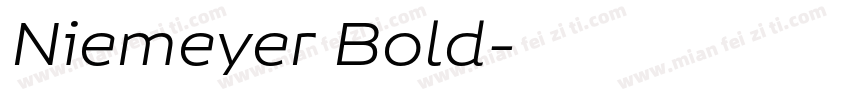 Niemeyer Bold字体转换